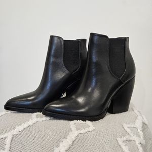 NWOT - BP Nordstrom Black Leather Booties